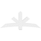 Ekena Millwork Alberta Architectural Grade PVC Gable Bracket, 72"W x 30"H x 6"D x 6"F, 10/12 Pitch GBP072X30X0606ALB00 - alternate 2